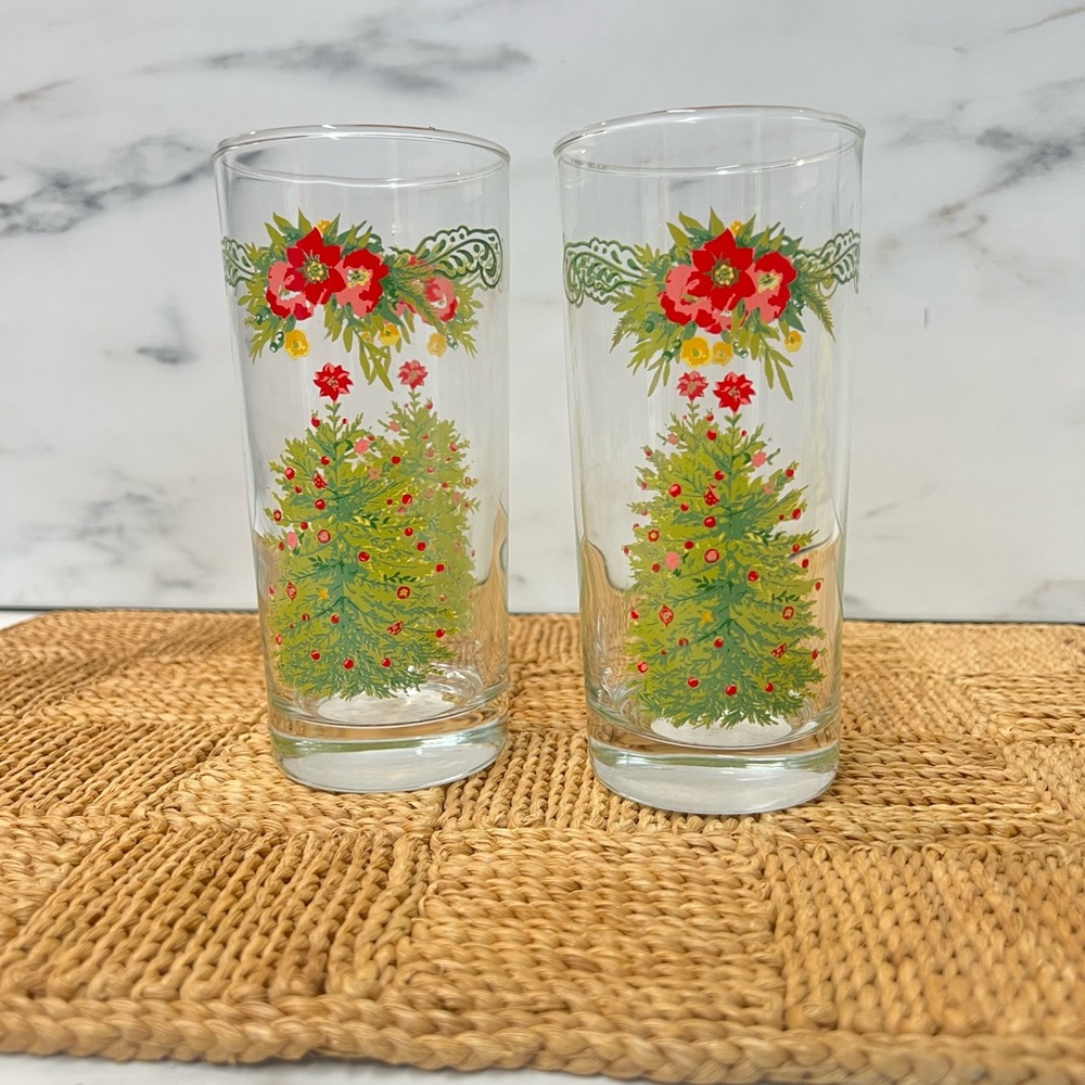 The pioneer woman glasses holiday cheer Christmas tumblers replacement 16 oz